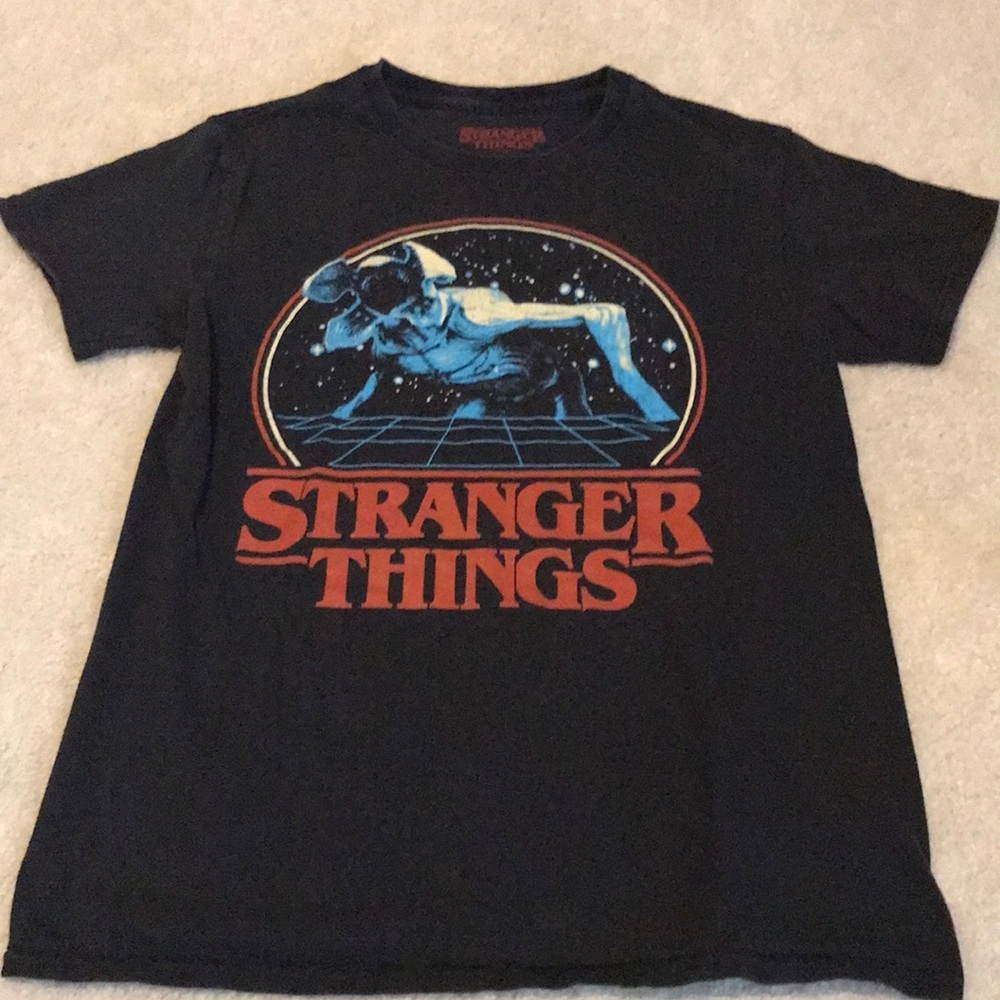 Stranger Things Black Graphic Unisex T-Shirt